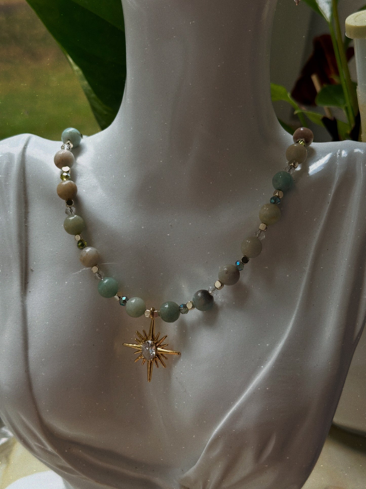 "Maia’s Compass" Amazonite Necklace