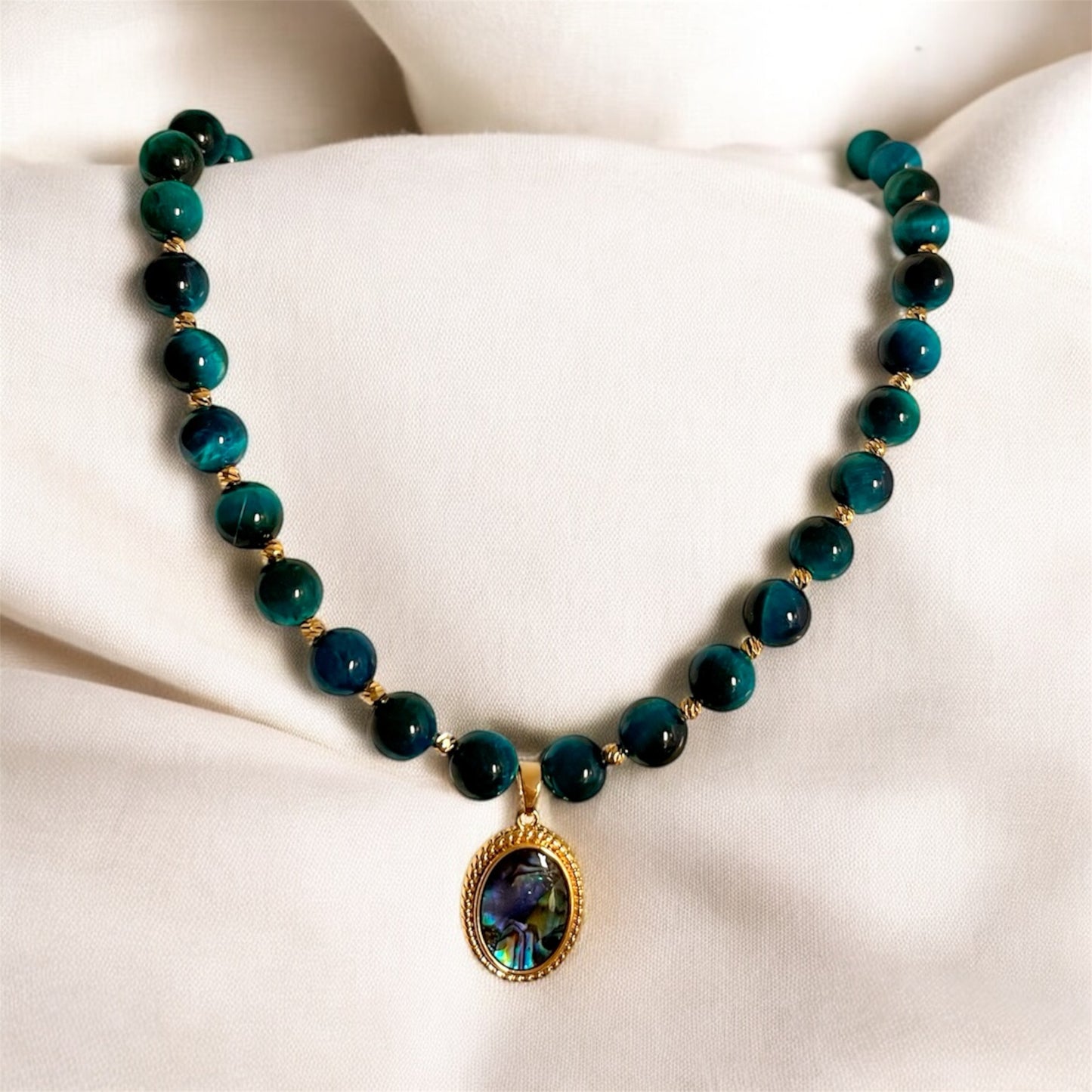 "Blue Tiger's Amulet" Necklace